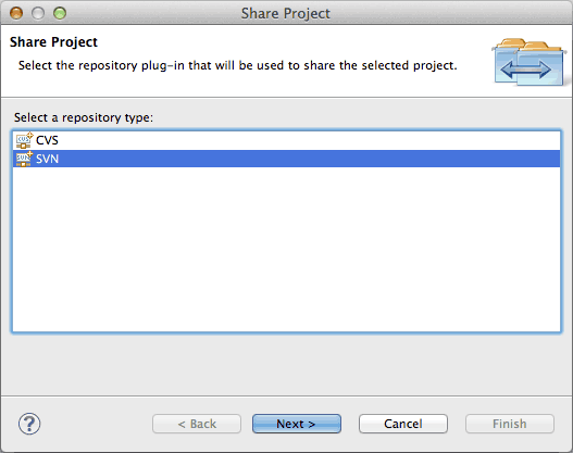 Share Project - SVN