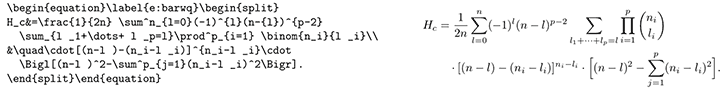 LaTeX equations example